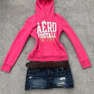 Aeropostale Vibrant Pink Hoodie